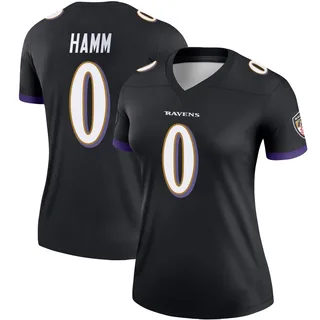 Malik Hamm Baltimore Ravens Women's Legend Nike Jersey - Black
