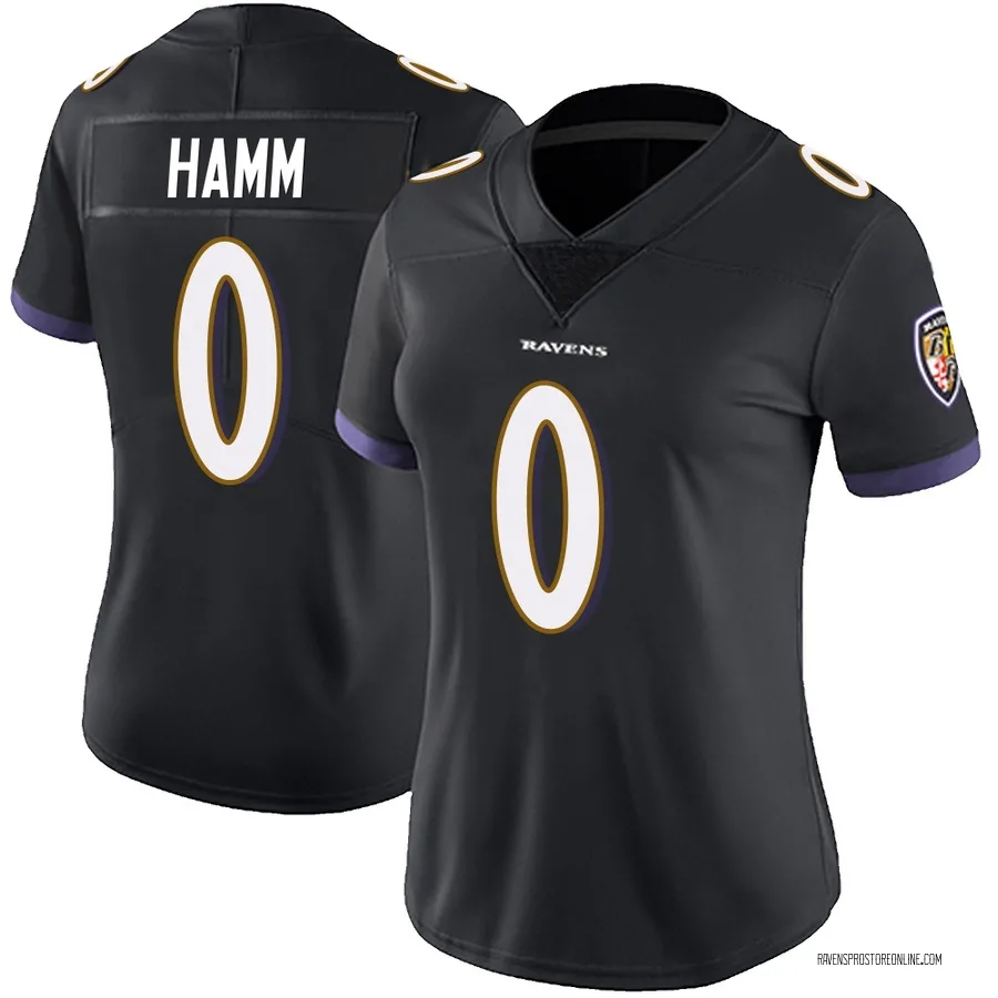 Malik Hamm Baltimore Ravens Women's Limited Alternate Vapor Untouchable Nike Jersey - Black