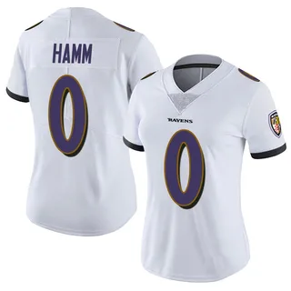 Malik Hamm Baltimore Ravens Women's Limited Vapor Untouchable Nike Jersey - White
