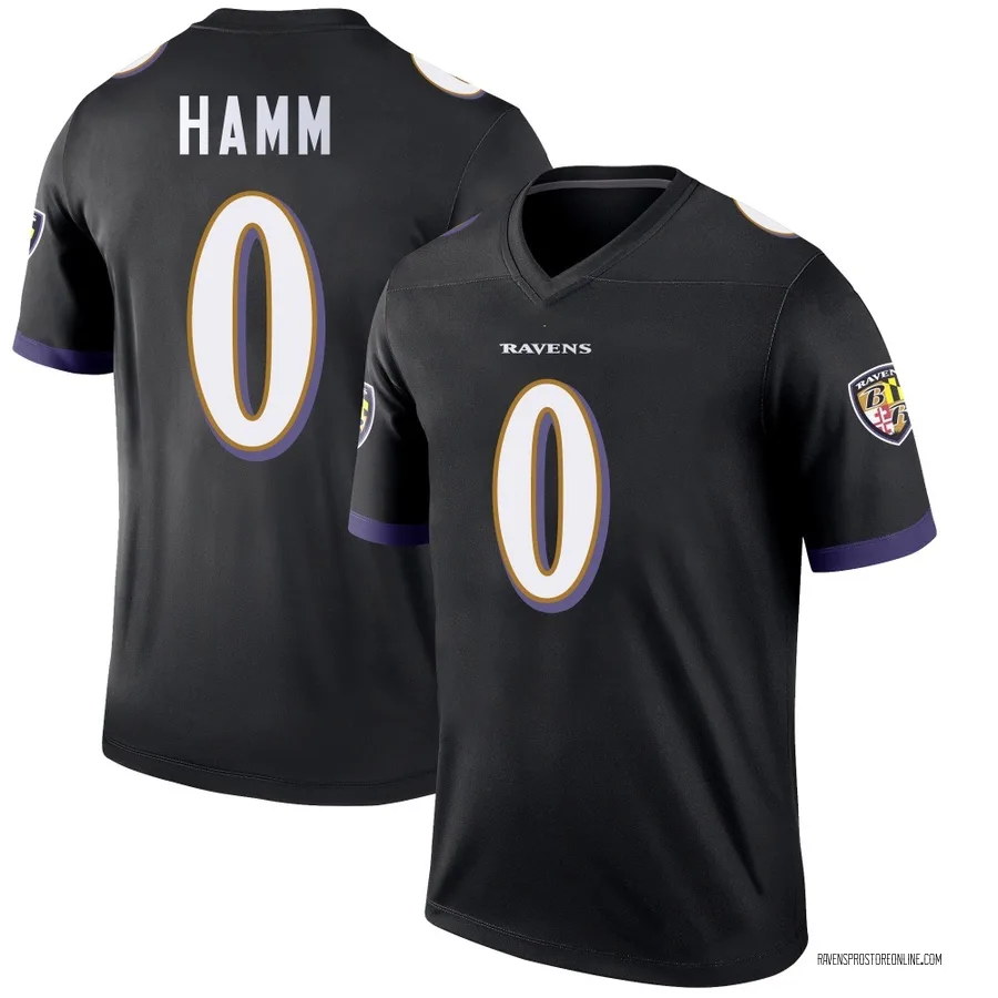 Malik Hamm Baltimore Ravens Youth Legend Nike Jersey - Black