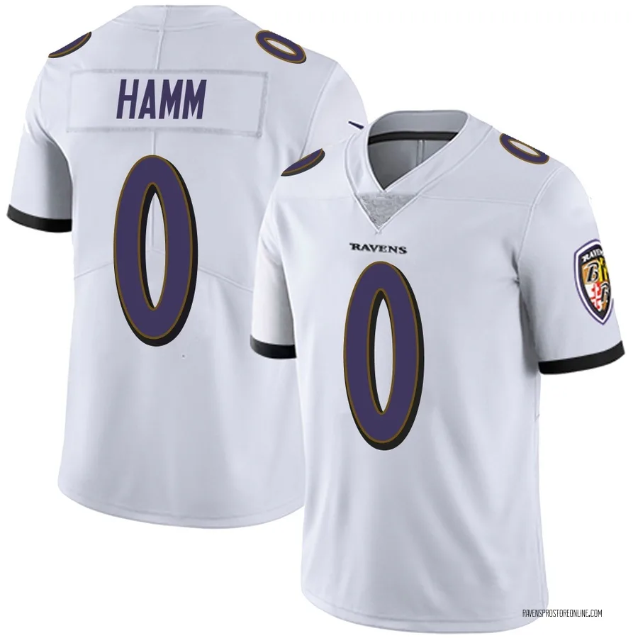 Malik Hamm Baltimore Ravens Youth Limited Vapor Untouchable Nike Jersey - White