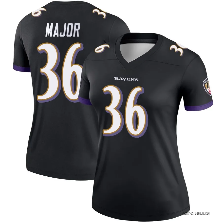 Marcus Major Baltimore Ravens Women's Legend Nike Jersey - Black
