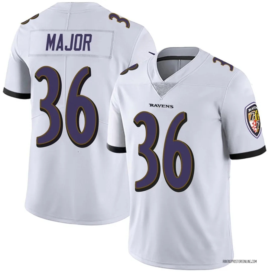 Marcus Major Baltimore Ravens Youth Limited Vapor Untouchable Nike Jersey - White