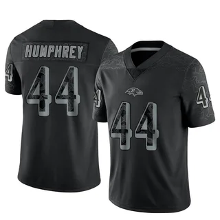 Marlon Humphrey Baltimore Ravens Men's Limited Reflective Nike Jersey - Black