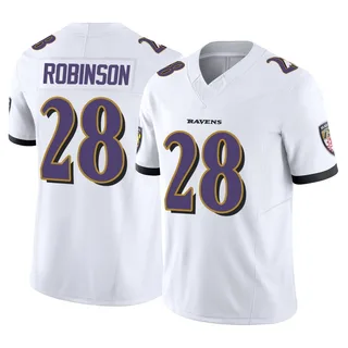 Marquise Robinson Baltimore Ravens Men's Limited Vapor F.U.S.E. Nike Jersey - White