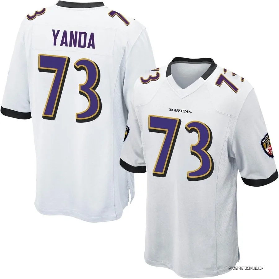 Marshal Yanda Baltimore Ravens Men's Game Nike Jersey - White