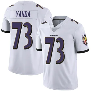 Marshal Yanda Baltimore Ravens Men's Limited Vapor Untouchable Nike Jersey - White