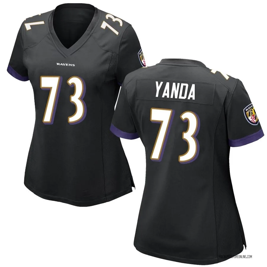 Marshal Yanda Baltimore Ravens Women's Game Nike Jersey - Black