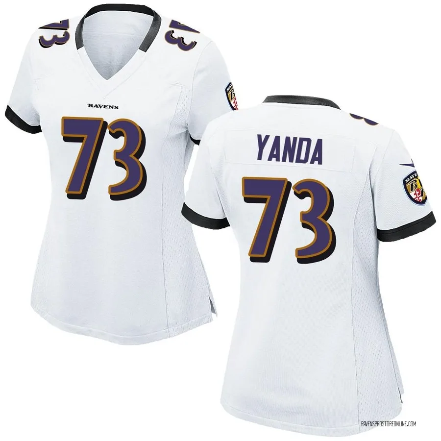 Marshal Yanda Baltimore Ravens Women's Game Nike Jersey - White
