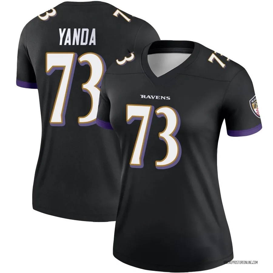 Marshal Yanda Baltimore Ravens Women's Legend Nike Jersey - Black