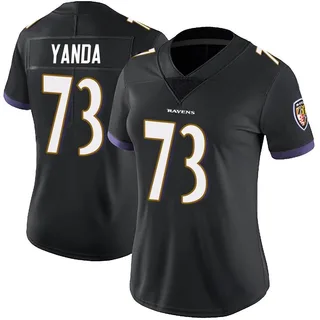 Marshal Yanda Baltimore Ravens Women's Limited Alternate Vapor Untouchable Nike Jersey - Black