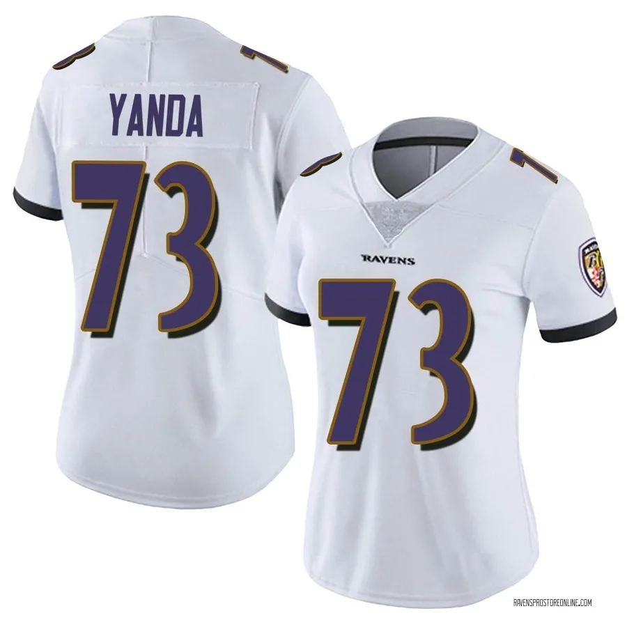 Marshal Yanda Baltimore Ravens Women's Limited Vapor Untouchable Nike Jersey - White
