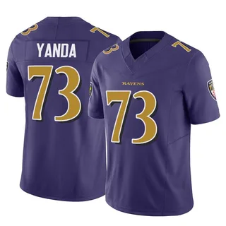 Marshal Yanda Baltimore Ravens Youth Limited Vapor F.U.S.E. Nike Jersey - Purple