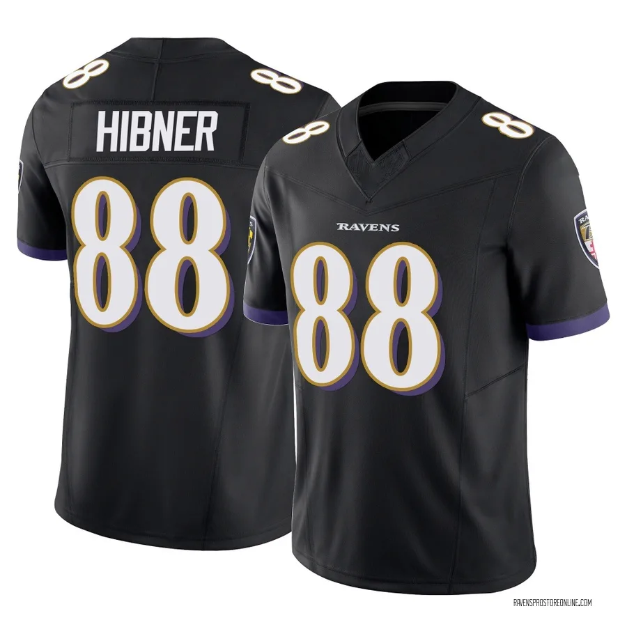Matthew Hibner Baltimore Ravens Men's Limited Vapor F.U.S.E. Nike Jersey - Black