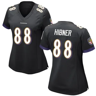 Matthew Hibner Baltimore Ravens Women's Game Nike Jersey - Black