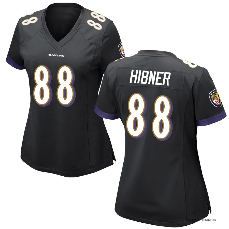 Matthew Hibner Baltimore Ravens Women's Game Nike Jersey - Black