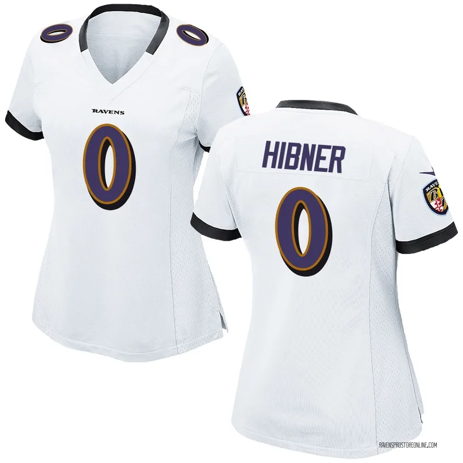 Matthew Hibner Baltimore Ravens Women's Game Nike Jersey - White