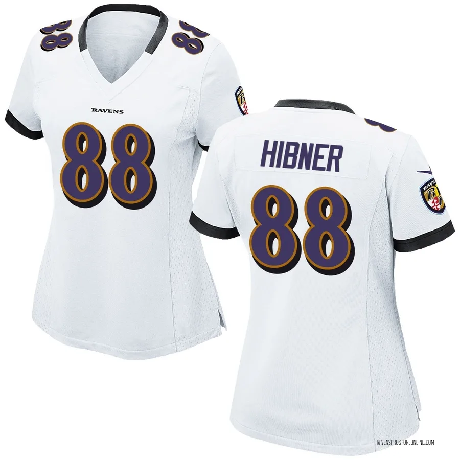 Matthew Hibner Baltimore Ravens Women's Game Nike Jersey - White
