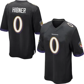 Matthew Hibner Baltimore Ravens Youth Game Nike Jersey - Black