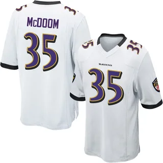 Matthew McDoom Baltimore Ravens Men's Game Nike Jersey - White