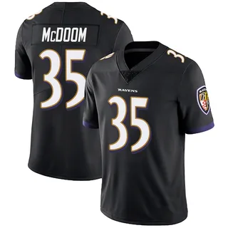 Matthew McDoom Baltimore Ravens Men's Limited Alternate Vapor Untouchable Nike Jersey - Black