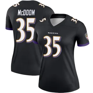 Matthew McDoom Baltimore Ravens Women's Legend Nike Jersey - Black