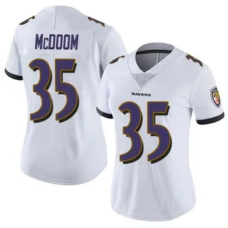 Matthew McDoom Baltimore Ravens Women's Limited Vapor Untouchable Nike Jersey - White