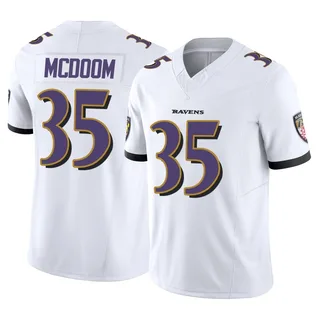 Matthew McDoom Baltimore Ravens Youth Limited Vapor F.U.S.E. Nike Jersey - White