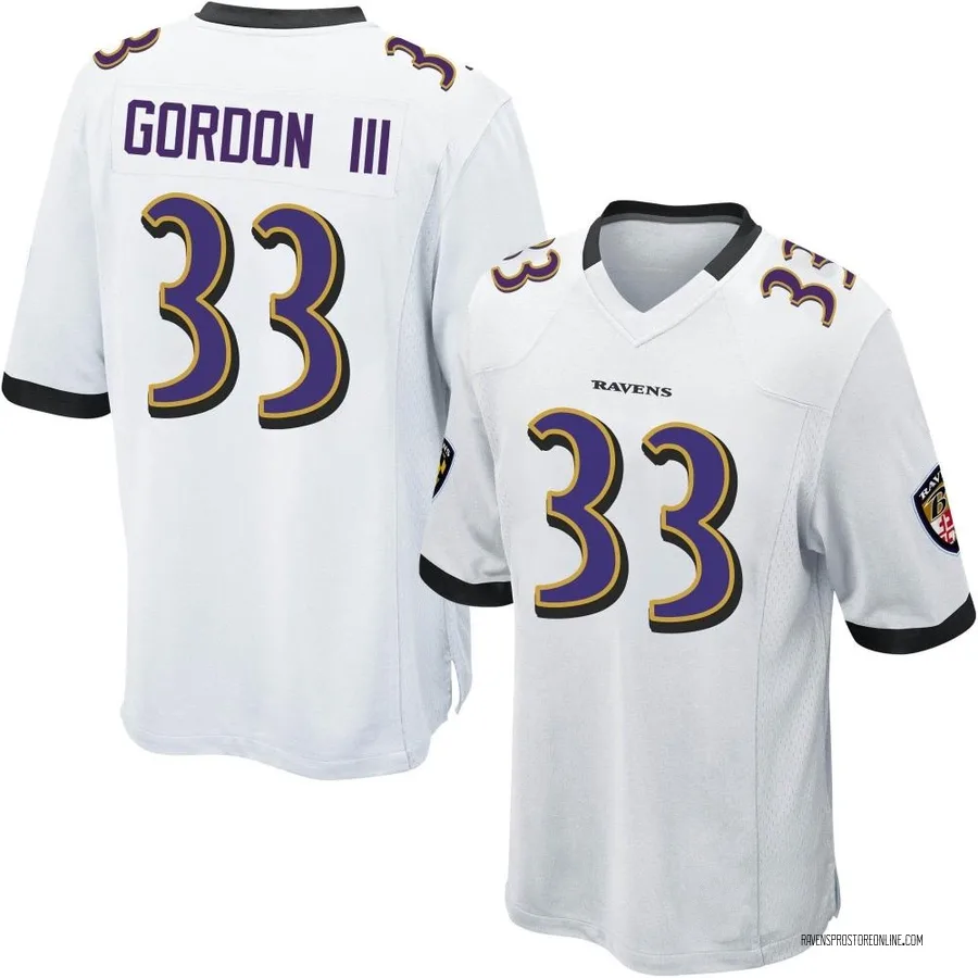 Melvin Gordon III Baltimore Ravens Men's Game Nike Jersey - White