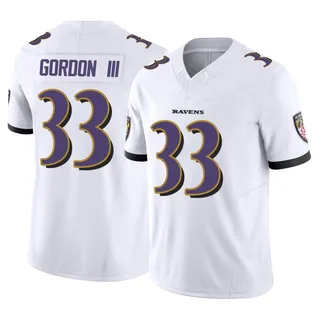 Melvin Gordon III Baltimore Ravens Men's Limited Vapor F.U.S.E. Nike Jersey - White
