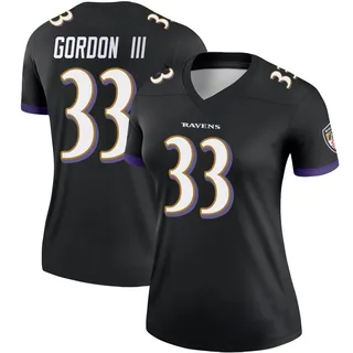 Melvin Gordon III Baltimore Ravens Women's Legend Nike Jersey - Black