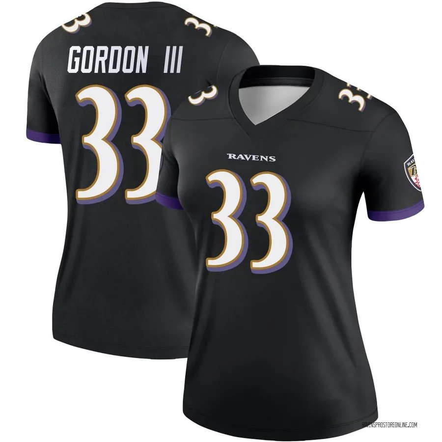 Melvin Gordon III Baltimore Ravens Women's Legend Nike Jersey - Black