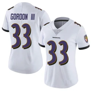 Melvin Gordon III Baltimore Ravens Women's Limited Vapor Untouchable Nike Jersey - White