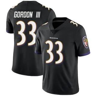 Melvin Gordon III Baltimore Ravens Youth Limited Alternate Vapor Untouchable Nike Jersey - Black