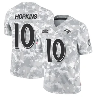 Men's DeAndre Hopkins Baltimore Ravens Men's Limited Arctic Camo 2024 Salute to Service Nike Jersey