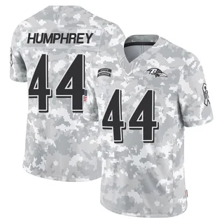 Men's Marlon Humphrey Baltimore Ravens Men's Limited Arctic Camo 2024 Salute to Service Nike Jersey