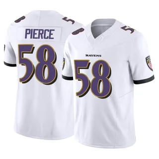 Michael Pierce Baltimore Ravens Men's Limited Vapor F.U.S.E. Nike Jersey - White