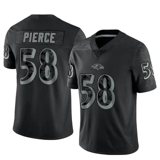 Michael Pierce Baltimore Ravens Youth Limited Reflective Nike Jersey - Black