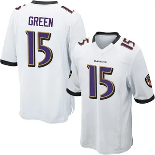 Mike Green Baltimore Ravens Men's Game Nike Jersey - White