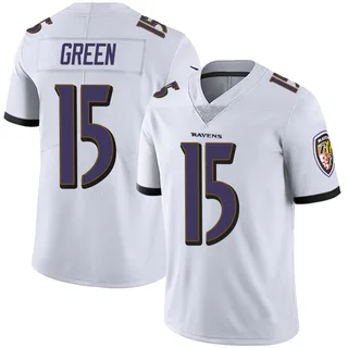 Mike Green Baltimore Ravens Men's Limited Vapor Untouchable Nike Jersey - White