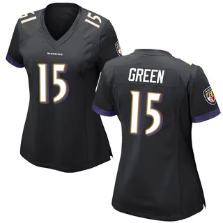 Mike Green Baltimore Ravens Women's Game Nike Jersey - Black