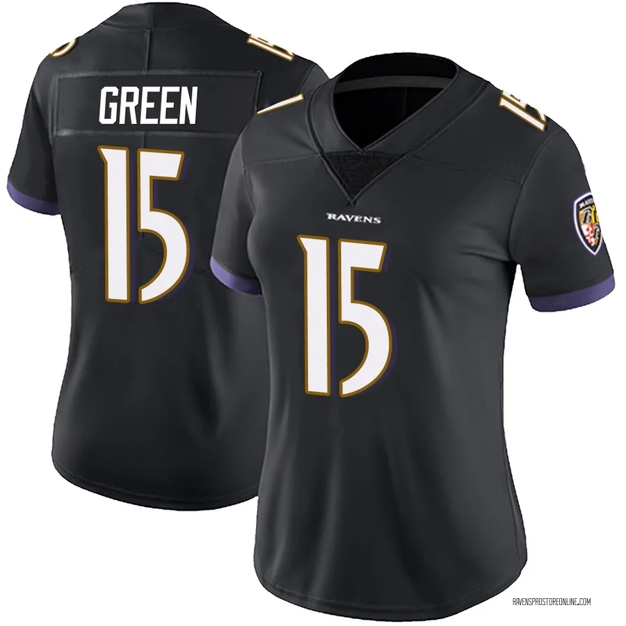 Mike Green Baltimore Ravens Women's Limited Alternate Vapor Untouchable Nike Jersey - Black