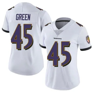 Mike Green Baltimore Ravens Women's Limited Vapor Untouchable Nike Jersey - White