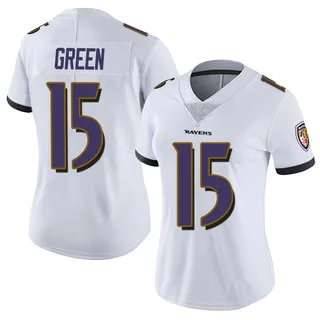 Mike Green Baltimore Ravens Women's Limited Vapor Untouchable Nike Jersey - White