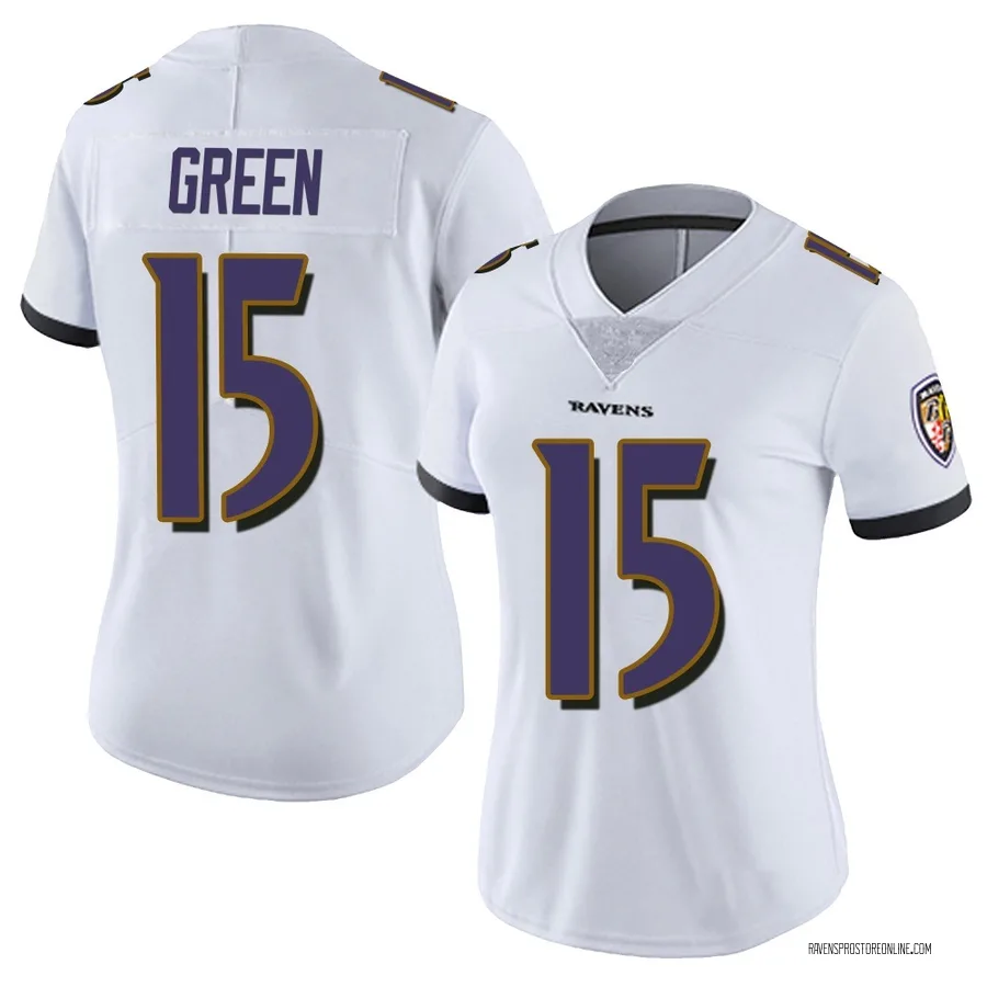 Mike Green Baltimore Ravens Women's Limited Vapor Untouchable Nike Jersey - White