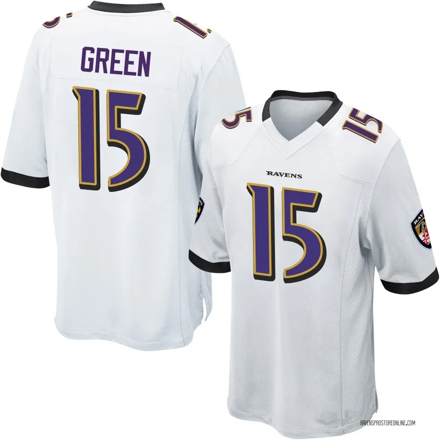 Mike Green Baltimore Ravens Youth Game Nike Jersey - White