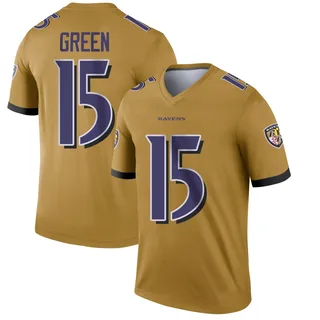 Mike Green Baltimore Ravens Youth Legend Inverted Nike Jersey - Gold