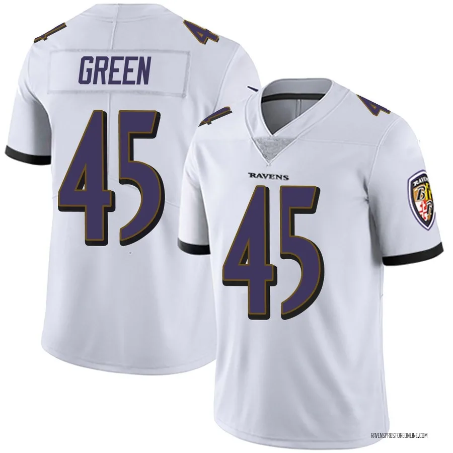Mike Green Baltimore Ravens Youth Limited Vapor Untouchable Nike Jersey - White