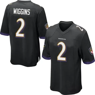 Nate Wiggins Baltimore Ravens Men's Game Jersey - Black