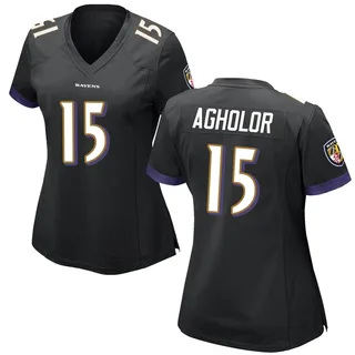 Nelson Agholor Baltimore Ravens Women's Game Nike Jersey - Black